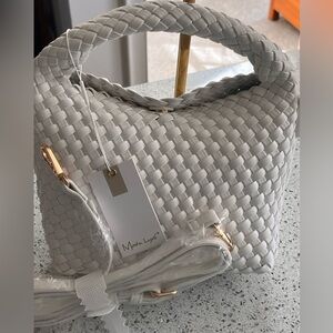 NWT Moda Luxe Woven Pattern Bag